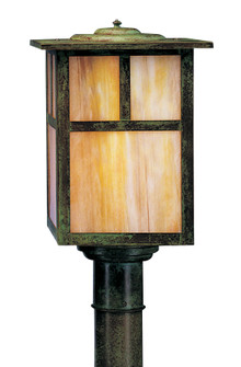 Mission One Light Post Mount in Pewter (37|MP10ERMP)