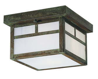 Mission One Light Flush Mount in Rustic Brown (37|MCM7EOFRB)