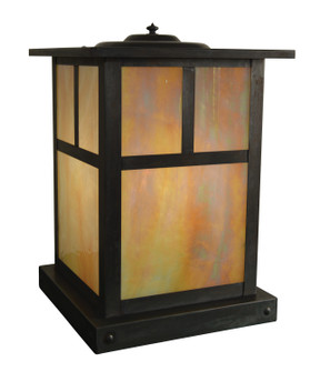 Mission One Light Column Mount in Antique Copper (37|MC10TGWAC)