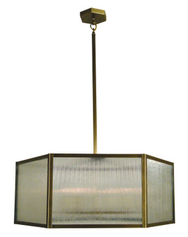 Lyon Four Light Chandelier in Satin Black (37|LYCH26CSBK)