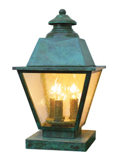 Inverness Three Light Column Mount in Verdigris Patina (37|INC8MRCLRVP)