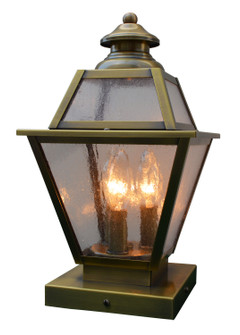 Inverness Three Light Column Mount in Bronze (37|INC8GRCLRBZ)