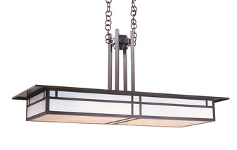Huntington Four Light Chandelier in Rustic Brown (37|HCM48EOFRB)