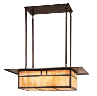 Huntington Four Light Ceiling Mount in Rustic Brown (37|HCM27EWORB)