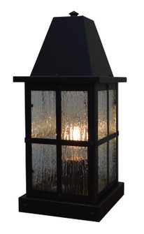 Hartford One Light Column Mount in Rustic Brown (37|HC6FRB)