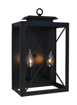 Exeter Two Light Wall Sconce in Satin Black (37|EXS9GWBK)
