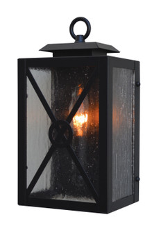 Exeter One Light Wall Sconce in Satin Black (37|EXS6CLRBK)