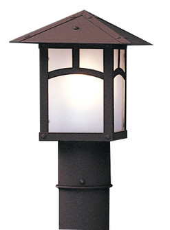 Evergreen One Light Post Mount in Satin Black (37|EP7PFCRBK)