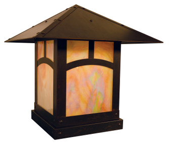 Evergreen One Light Column Mount in Rustic Brown (37|EC16HFOFRB)