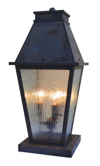 Croydon Three Light Column Mount in Verdigris Patina (37|CRC10RMVP)