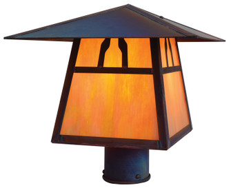 Carmel One Light Post Mount in Verdigris Patina (37|CP12BOFVP)