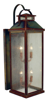 Canterbury Four Light Wall Mount in Rustic Brown (37|CAB9RMRB)