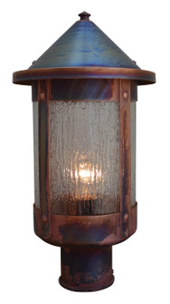 Berkeley One Light Post Mount in Verdigris Patina (37|BP8WOVP)