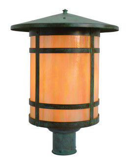 Berkeley One Light Post Mount in Verdigris Patina (37|BP14LTNVP)