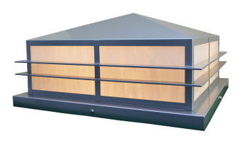 Bexley One Light Column Mount in Mission Brown (37|BEC15FMB)