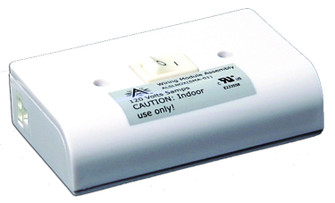 MVP Puck Slim Line Hardwire Box Two Molex Outlets On/Off Switch in White (303|ALSLBOXWHB)