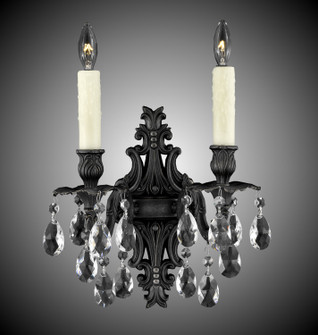 Wall Sconce Two Light Wall Sconce in Polished Brass w/Black Inlay (183|WS9482A12GST)