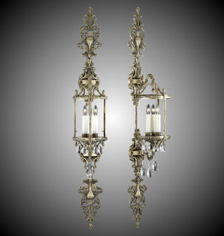 Lantern Three Light Wall Sconce in Antique Silver (183|WS2290OLN10GST)