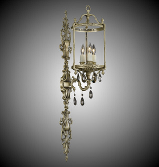 Lantern Three Light Wall Sconce in Polished Brass w/Black Inlay (183|WS2287OLN12GST)