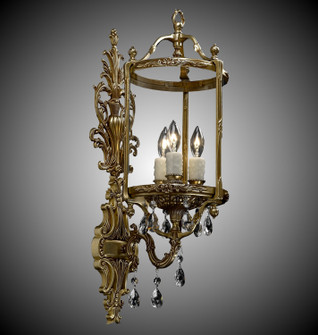 Lantern Three Light Wall Sconce in Polished Brass w/Black Inlay (183|WS2284OTK12GST)