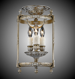 Lantern Three Light Flush Mount in Antique Silver (183|LTFM210810GST)