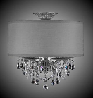 Llydia Five Light Semi Flush Mount in Antique Silver (183|FM6501ALN10GSTPG)