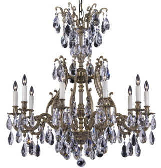 Chateau Ten Light Chandelier in Antique Black Glossy (183|CH9634OTK02GPI)