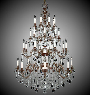 Rosetta 32 Light Chandelier in Polished Brass w/Umber Inlay (183|CH9583O01GPI)