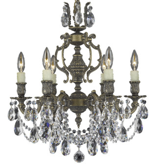 Rosetta Six Light Chandelier in True Brass (183|CH9522ATK16GPI)