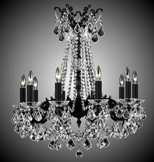 Crystella Ten Light Chandelier in Aged Bronze satin (183|CH9284O13SST)