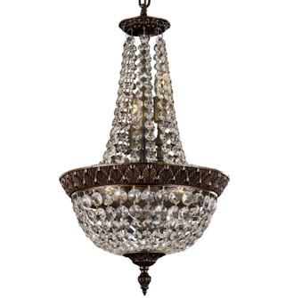 Corinthian Six Light Chandelier in Polished Brass w/Black Inlay (183|CH8512P12G)