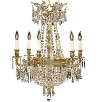 Valencia Nine Light Chandelier in True Brass (183|CH8141P16GST)