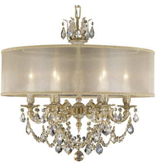 Llydia Six Light Chandelier in Polished Brass w/Black Inlay (183|CH6522OLN12GPIPG)