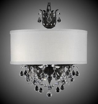 Llydia Five Light Chandelier in Antique White Glossy (183|CH6502A04GSTGL)