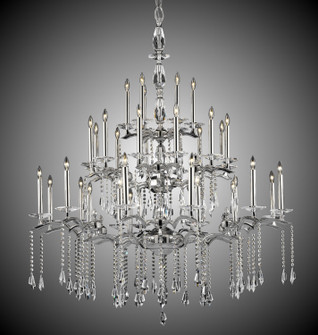 Kaya 36 Light Chandelier in Polished Brass w/ Old Brass Accents (183|CH5545G32G36GST)