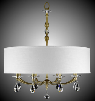 Kensington Eight Light Chandelier in Polished Nickel (183|CH5487O38GSTPG)