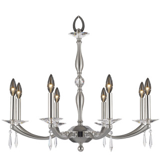Kensington Eight Light Chandelier in Old Bronze Satin w/Pewter Accents (183|CH5326SP35S37GST)