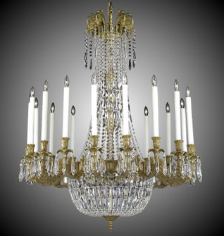 Finisterra 18 Light Chandelier in French Gold Glossy (183|CH2343P03GPI)
