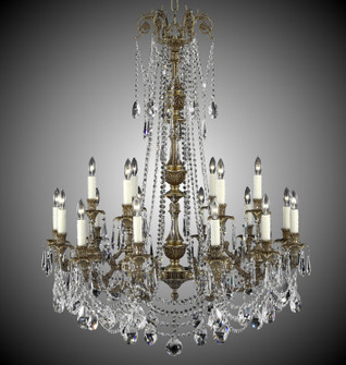 Finisterra 18 Light Chandelier in True Brass (183|CH2058OLN16GPI)