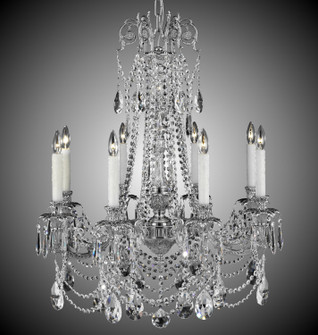 Finisterra Eight Light Chandelier in Satin Nickel w/ Silver Accents (183|CH2053ATK07G08GPI)