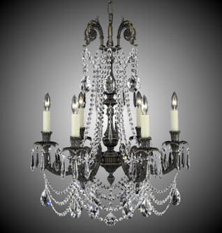 Finisterra Six Light Chandelier in Antique White Glossy (183|CH2052OLN04GPI)