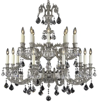 Finisterra 20 Light Chandelier in Antique Silver (183|CH2009ATK10GPI)