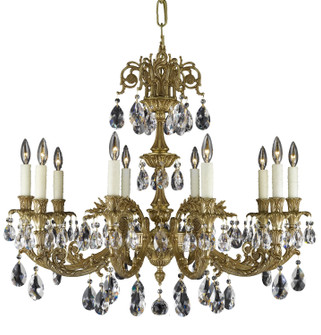 Finisterra Ten Light Chandelier in Empire Bronze (183|CH2004OTK23SPI)