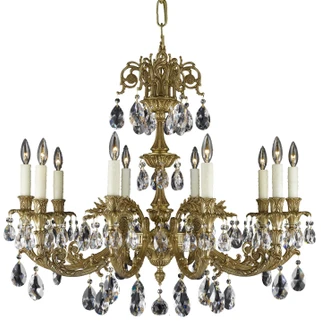 Finisterra Ten Light Chandelier in Satin Nickel (183|CH2004ALN07GPI)