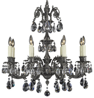 Finisterra Eight Light Chandelier in Antique Silver (183|CH2003A10GST)