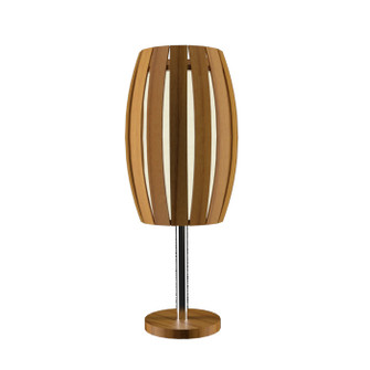 Barrel One Light Table Lamp in Teak (486|701112)