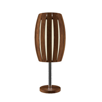 Barrel One Light Table Lamp in Imbuia (486|701106)