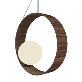 Sfera One Light Pendant in American Walnut (486|62018)