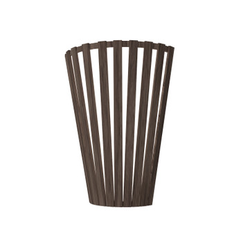 Slatted One Light Wall Lamp in American Walnut (486|45618)