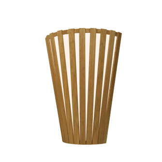 Slatted One Light Wall Lamp in Louro Freijo (486|45609)